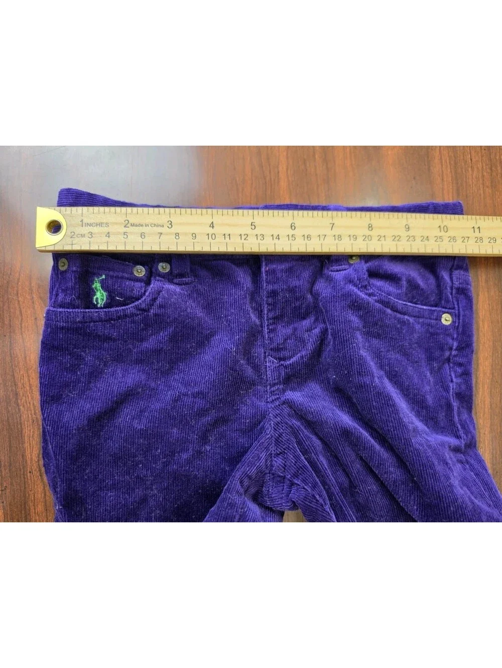 Polo Ralph Lauren Kids Purple Corduroy Pants SZ 6 Straight Leg Classic Pony Logo